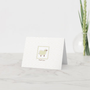Little Lamb Thank You Card