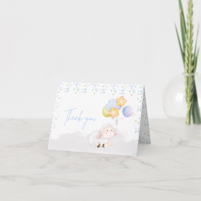 Little Lamb Thank You Card (Front)