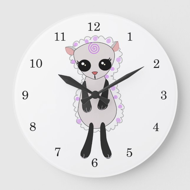 Little Lamb Wall Clock (Front)