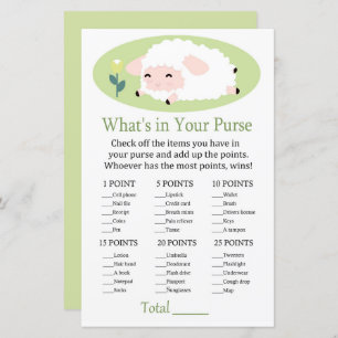 Little lamb What's in your purse game