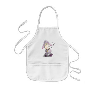 Little Lamb with Bell - Add Your Text / Name Kids Apron