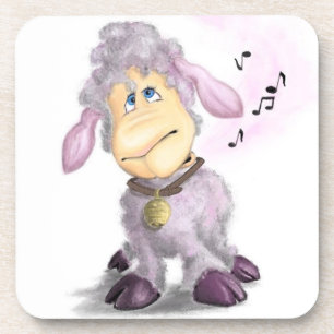 Little Lamb with Bell - Cute Coaster