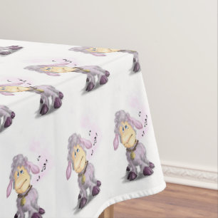 Little Lamb with Bell - Cute Tablecloth