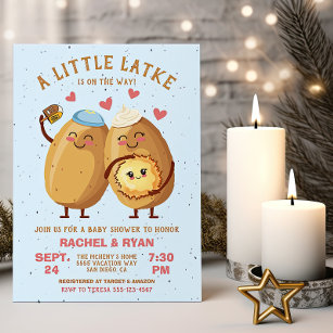 Little Latke Hanukkah Baby Shower  Invitation