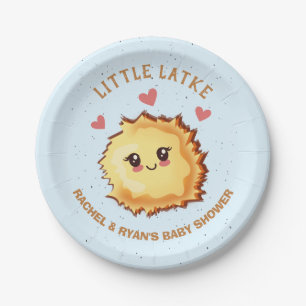 Little Latke Hanukkah Baby Shower  Paper Plate