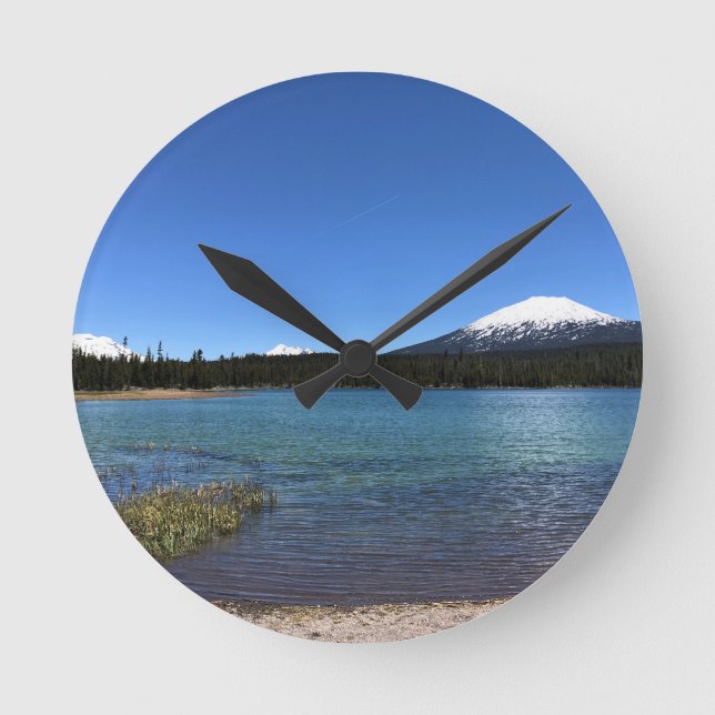 Little Lava Lake Round Clock (Front)