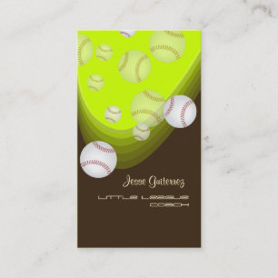 Little League Baseball coach business cards
