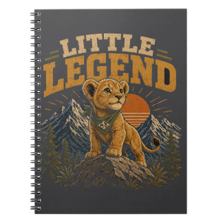 Little Legend Lion Cub Aesthetic Spiral Notebook |