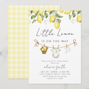 Little Lemon Baby Shower Invitation