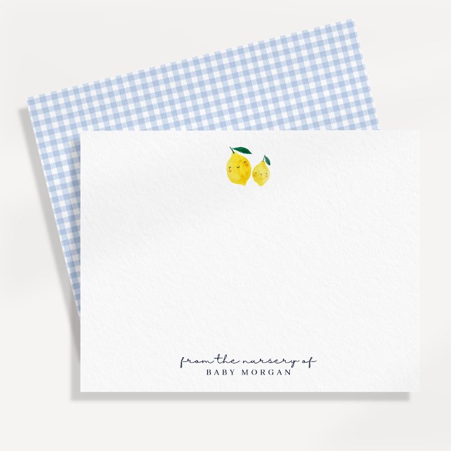 Little Lemon Citrus Nursery Note Card (Creator Uploaded)