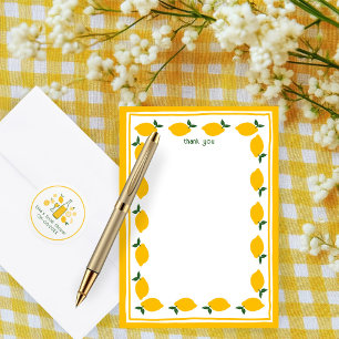 Little Lemons CUSTOM Bridal Shower  Thank You Card