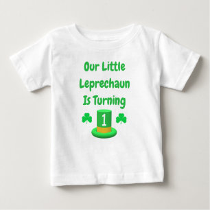 Little Leprechaun 1st Birthday Baby T-Shirt