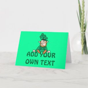 Little Leprechaun - Add Your Own Text Card