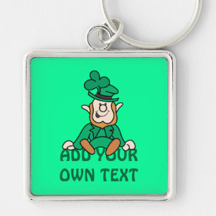 Little Leprechaun - Add Your Own Text Key Ring
