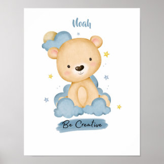 Little Lessons Bear from the Cloud Poster