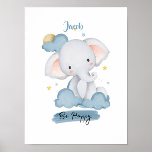 Little Lessons Elephant from the Cloud Poster