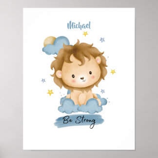 Little Lessons Lion from the Cloud Poster