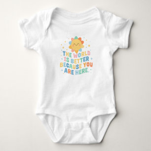 Little Light Changing the World Message Baby Bodysuit