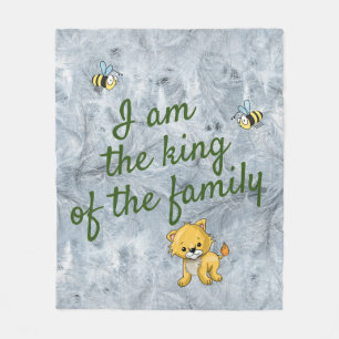 Little lion baby blanket