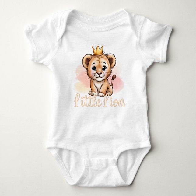 Little Lion Baby Bodysuit (Front)