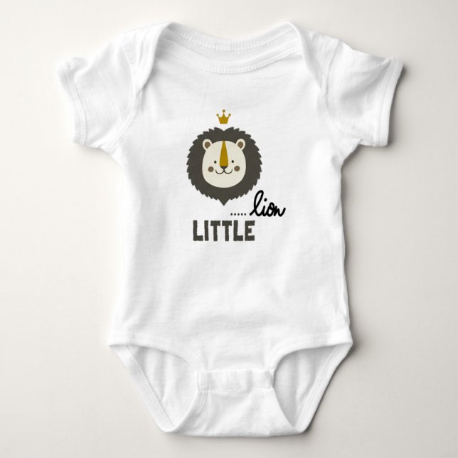 Little Lion Baby Bodysuit (Front)
