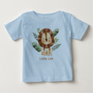Little Lion Baby T-Shirt: Adorable Brown Lion Desi Baby T-Shirt