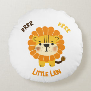 Little lion round cushion