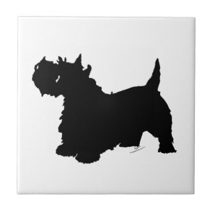 Little Listening Scottie Ceramic Tile