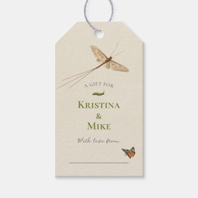 Little Love Bug Baby Shower Display Shower  Gift Tags (Front)