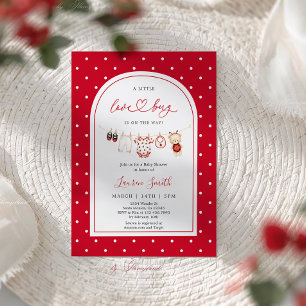 Little Love Bug Baby Shower Invitation