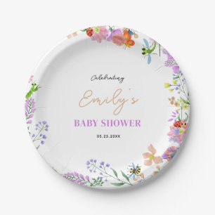 Little Love Bug Baby Shower Paper Plate