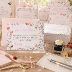 Little Love Bug Baby Shower Thank You Card