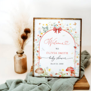 Little Love Bug Baby Shower Welcome Poster