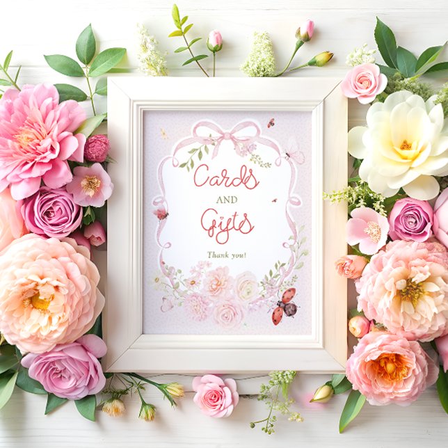 Little Love Bug Floral Bink Cards and Gifts Poster (Creator Uploaded)