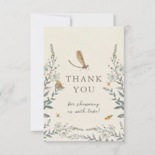 Little Love Bug Vintage Baby Shower Thank you Card