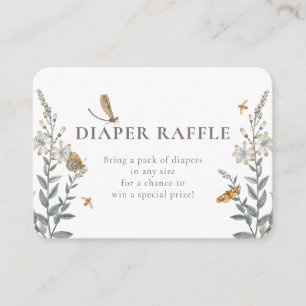 Little Love Bug Wildflower Baby Shower  Enclosure Card