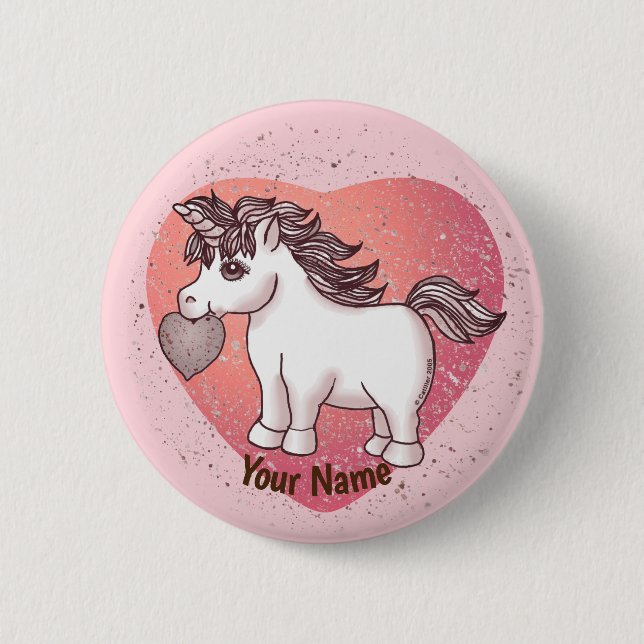 Little Love Unicorn  pin (Front)