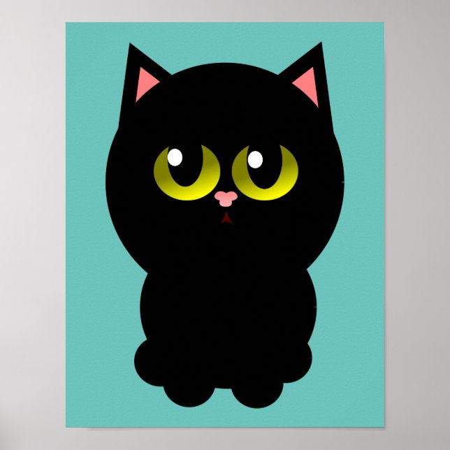 Little Lucky Black Cat Poster (Front)