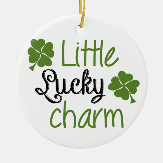 Little lucky charm ceramic ornament (Front)