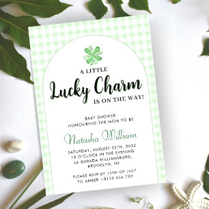 Little Lucky Charm   St Patrick's Day Baby Shower Invitation
