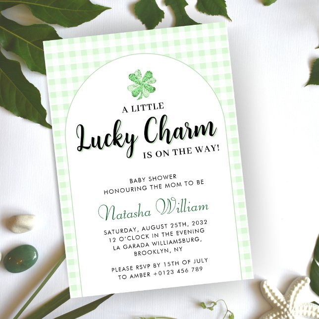 Little Lucky Charm | St Patrick's Day Baby Shower Invitation (Creator Uploaded)