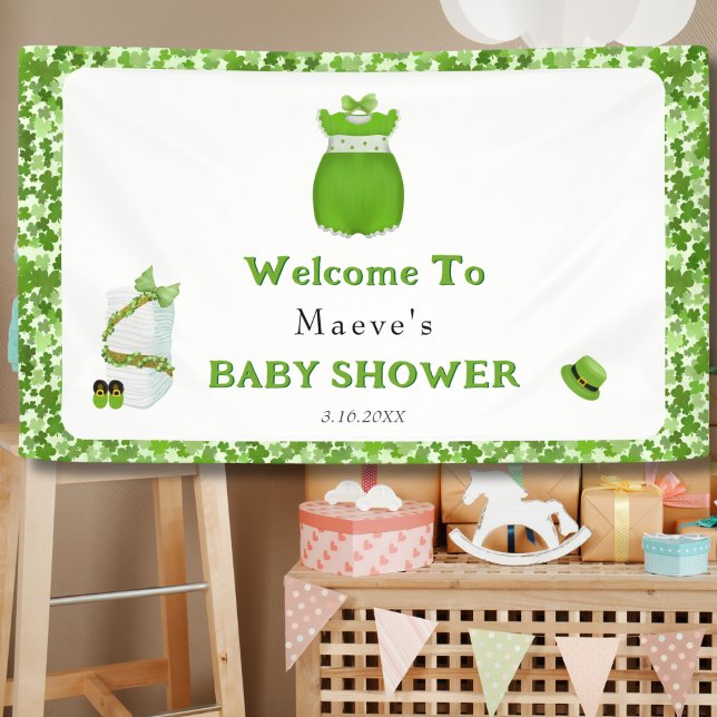 Little Lucky One Shamrock Baby Boy Outfit Banner (Creator Uploaded)
