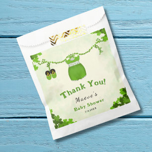 Little Lucky One Shamrock Baby Girl Outfit Favour Bag