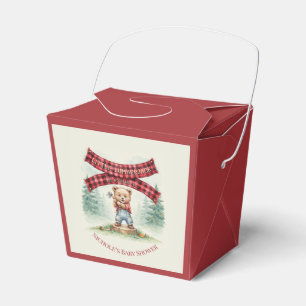 Little Lumberjack Boy Baby Shower Favour Box