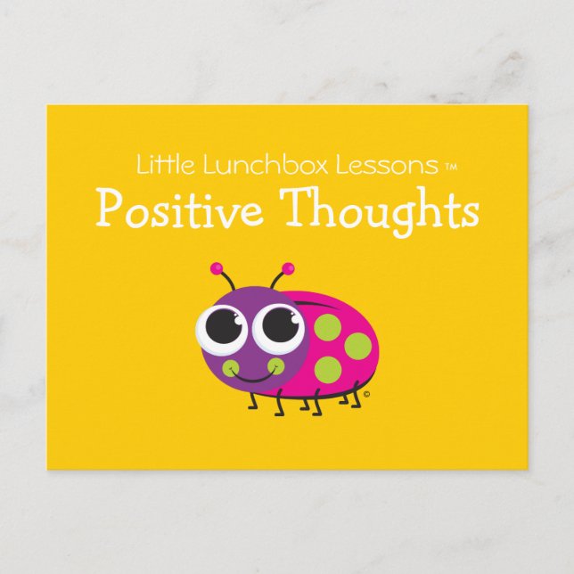 Little Lunchbox Lessons - Positive Thoughts Postcard (Front)