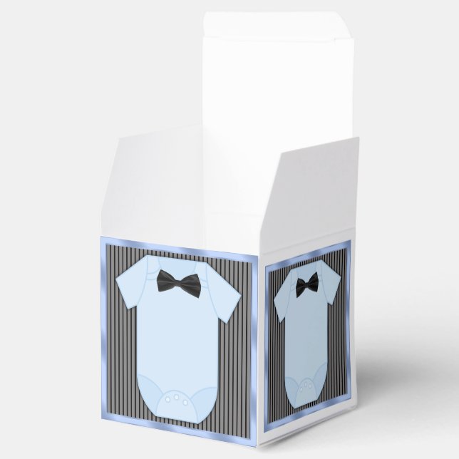 Little Man Baby Boy Shower Favour Box (Opened)