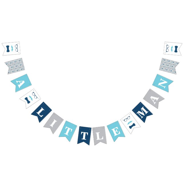 Little Man Baby Shower Banner, Bow Tie Banner (All)