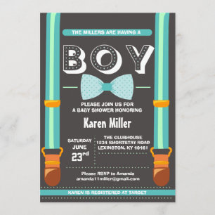 Little Man Baby Shower Invitation