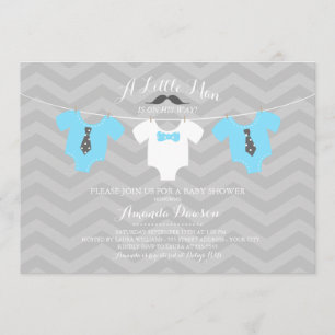 Little Man Baby Shower Invitation