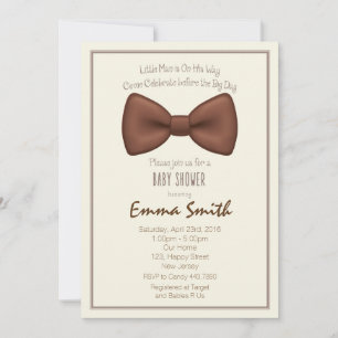 Little Man Baby Shower Invitation